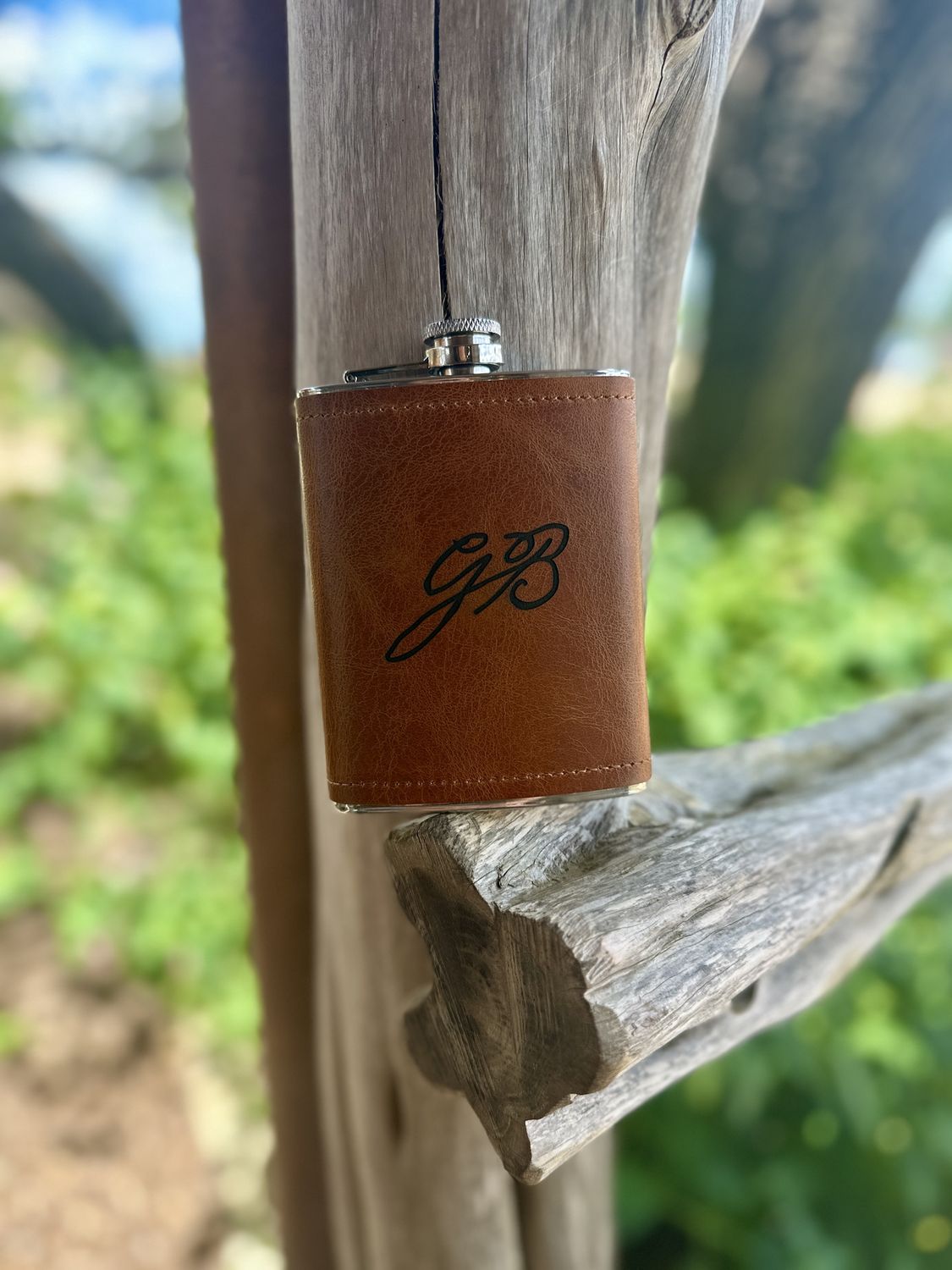 Garrison Brothers Leather Flask 8 oz