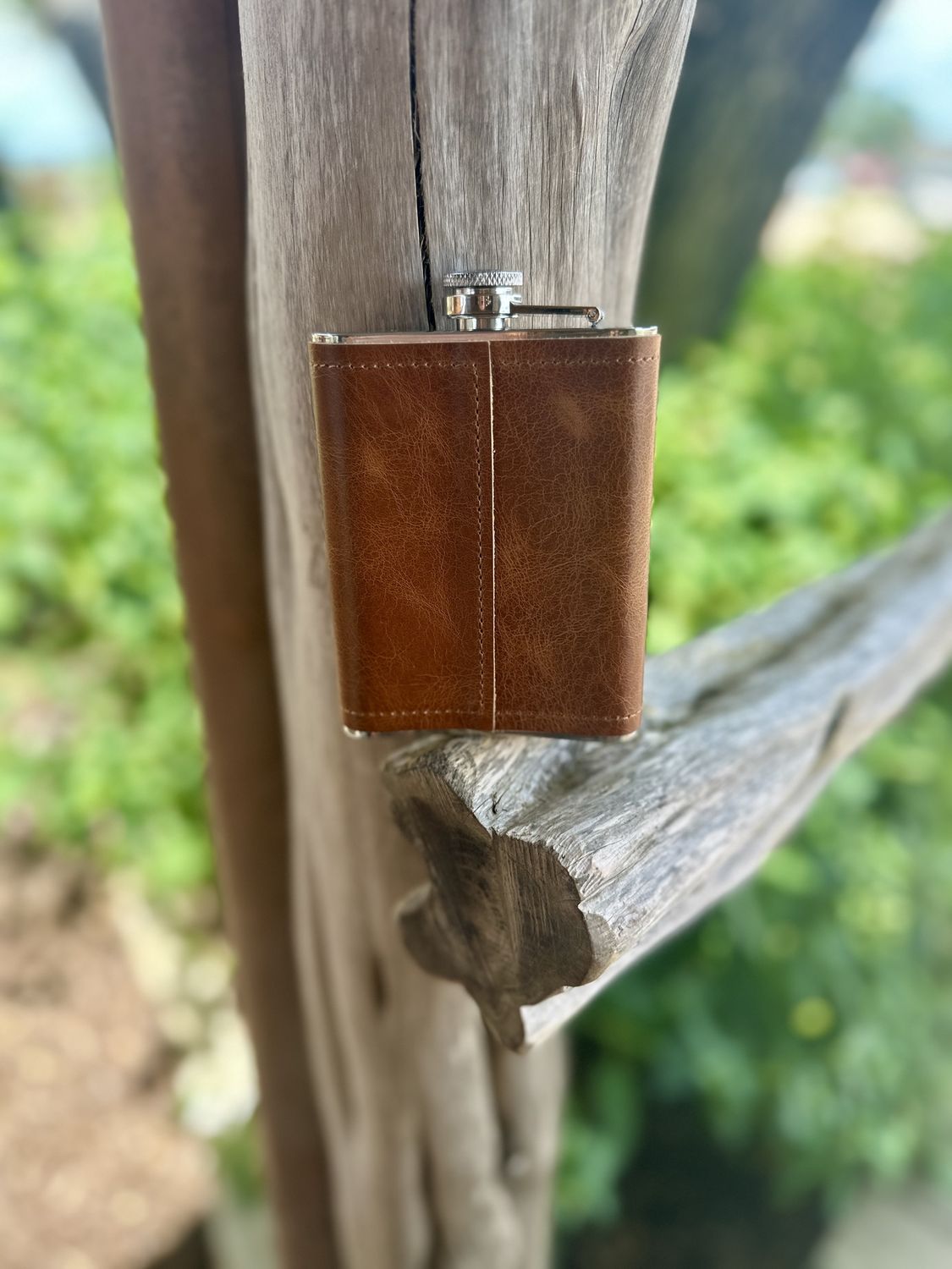 Garrison Brothers Leather Flask 8 oz