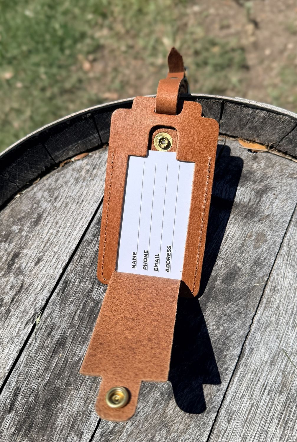 Leather Luggage Tag